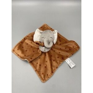 Modern Moments By Gerber Gray Elephant Lovey Baby Security Blanket Brown